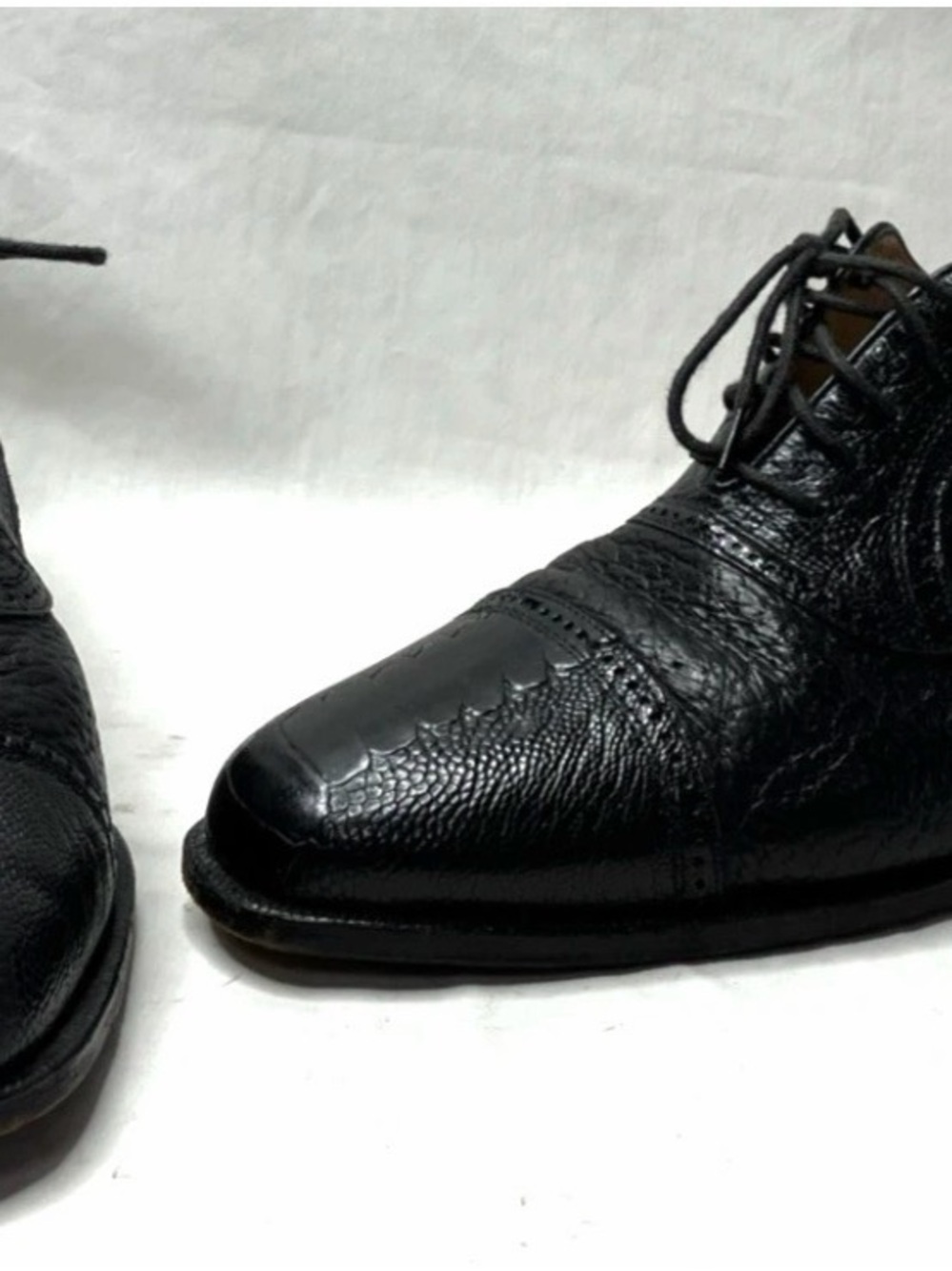Moreschi Adrano Men’s Oxford Dress Shoes US 9 Black Made in Italy